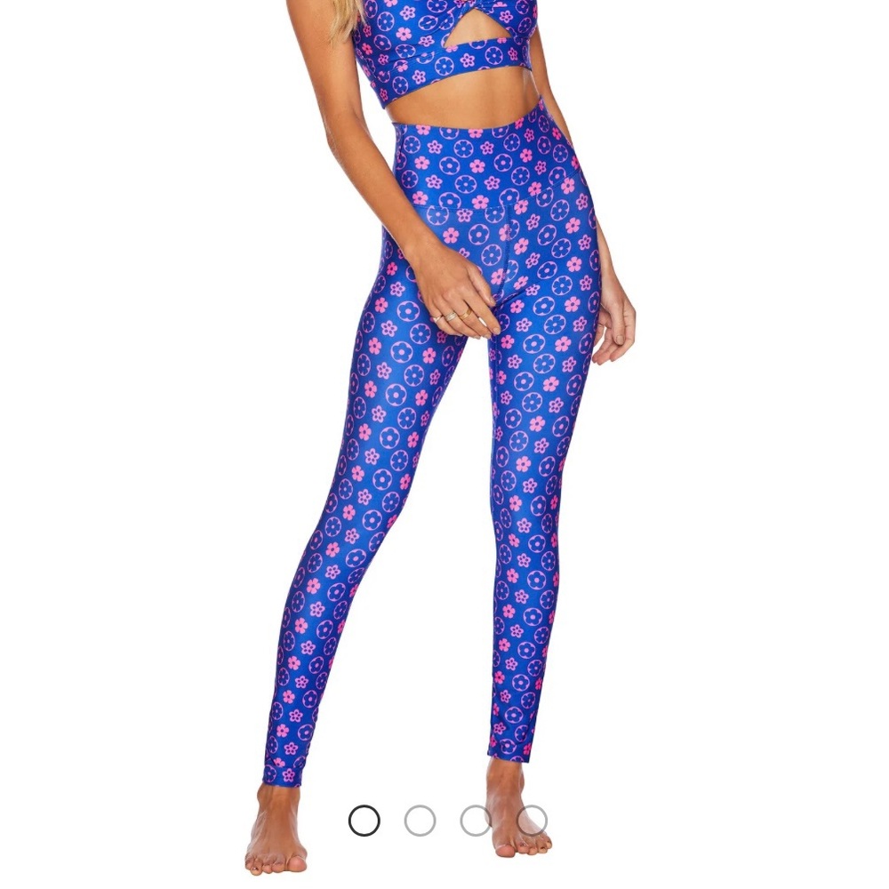 NWT Beach Riot Piper Legging - L - Wavy Floral
